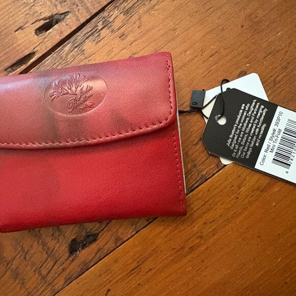 Julia Buxton Women's Heiress Pick-Me-Up Mini-Trifold Wallet - RED NWT - Picture 6 of 6